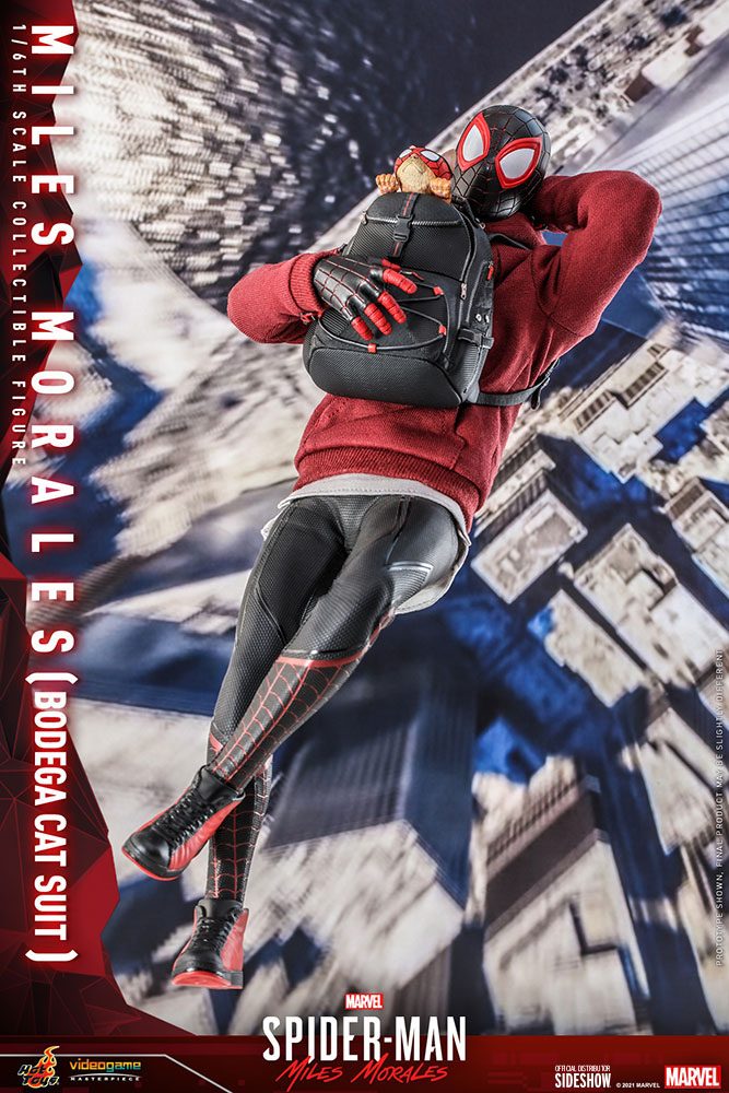 HOT TOYS - Marvel - Spider-Man Miles Morales Videogame Bodega Cat Suit 1:6 Action Doll VGM050