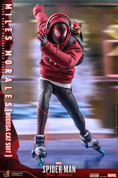 HOT TOYS - Marvel - Spider-Man Miles Morales Videogame Bodega Cat Suit 1:6 Action Doll VGM050