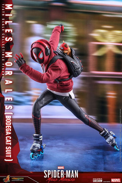 HOT TOYS - Marvel - Spider-Man Miles Morales Videogame Bodega Cat Suit 1:6 Action Doll VGM050