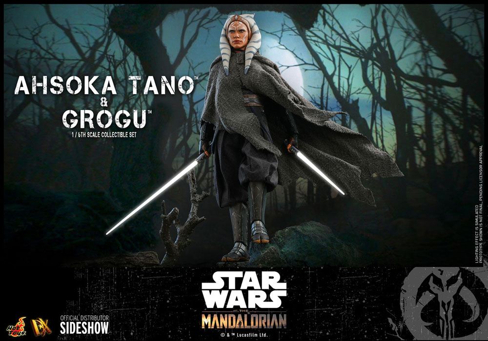 HOT TOYS - Star Wars The Mandalorian 1:6 Action Doll 2 Pack Ahsoka Tano & Grogu