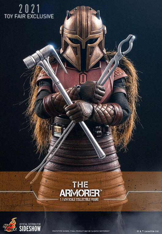 HOT TOYS - Star Wars The Mandalorian 1:6 Action Doll The Armorer 2021 Toy Fair EXCLUSIVE TMS044