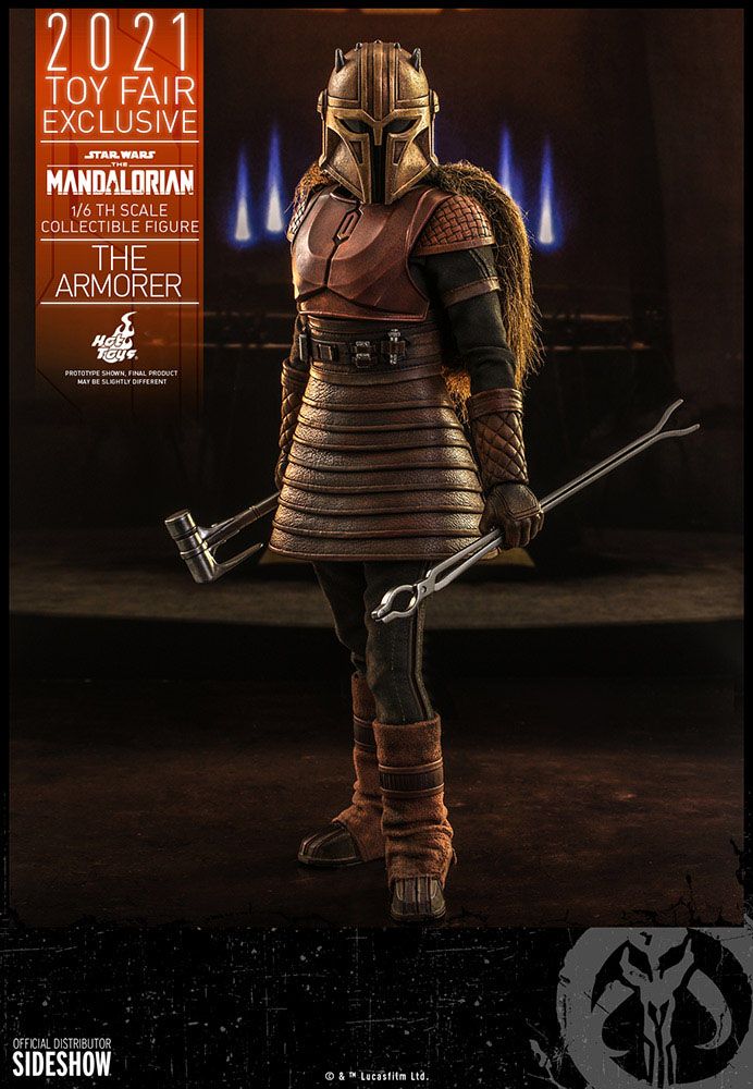 HOT TOYS - Star Wars The Mandalorian 1:6 Action Doll The Armorer 2021 Toy Fair EXCLUSIVE TMS044