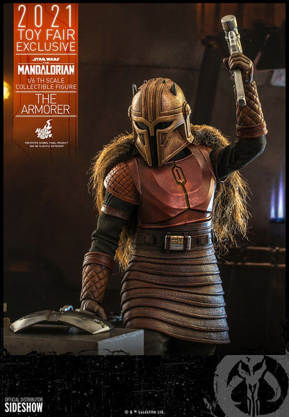 HOT TOYS - Star Wars The Mandalorian 1:6 Action Doll The Armorer 2021 Toy Fair EXCLUSIVE TMS044