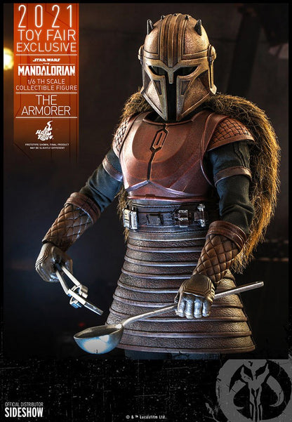 HOT TOYS - Star Wars The Mandalorian 1:6 Action Doll The Armorer 2021 Toy Fair EXCLUSIVE TMS044