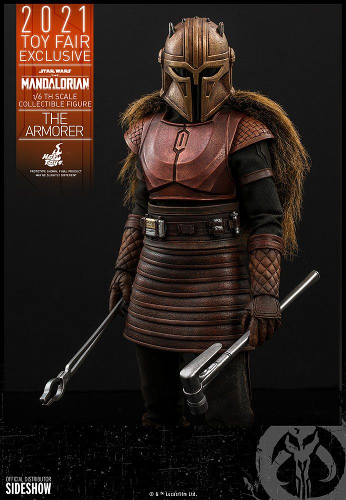 HOT TOYS - Star Wars The Mandalorian 1:6 Action Doll The Armorer 2021 Toy Fair EXCLUSIVE TMS044