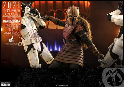 HOT TOYS - Star Wars The Mandalorian 1:6 Action Doll The Armorer 2021 Toy Fair EXCLUSIVE TMS044