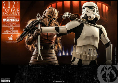 HOT TOYS - Star Wars The Mandalorian 1:6 Action Doll The Armorer 2021 Toy Fair EXCLUSIVE TMS044