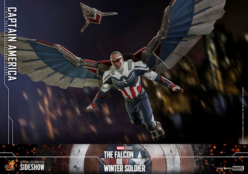 HOT TOYS - Marvel - The Falcon and The Winter Soldier Action Figure 1/6 Captain America