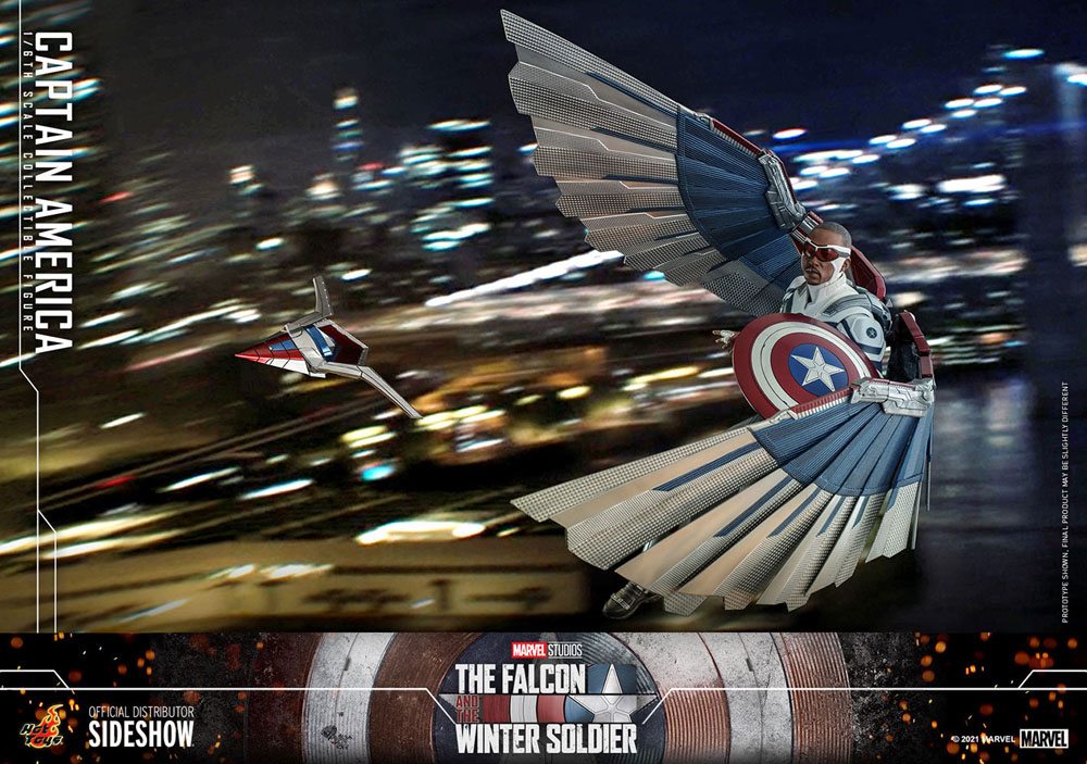 HOT TOYS - Marvel - The Falcon and The Winter Soldier Action Figure 1/6 Captain America