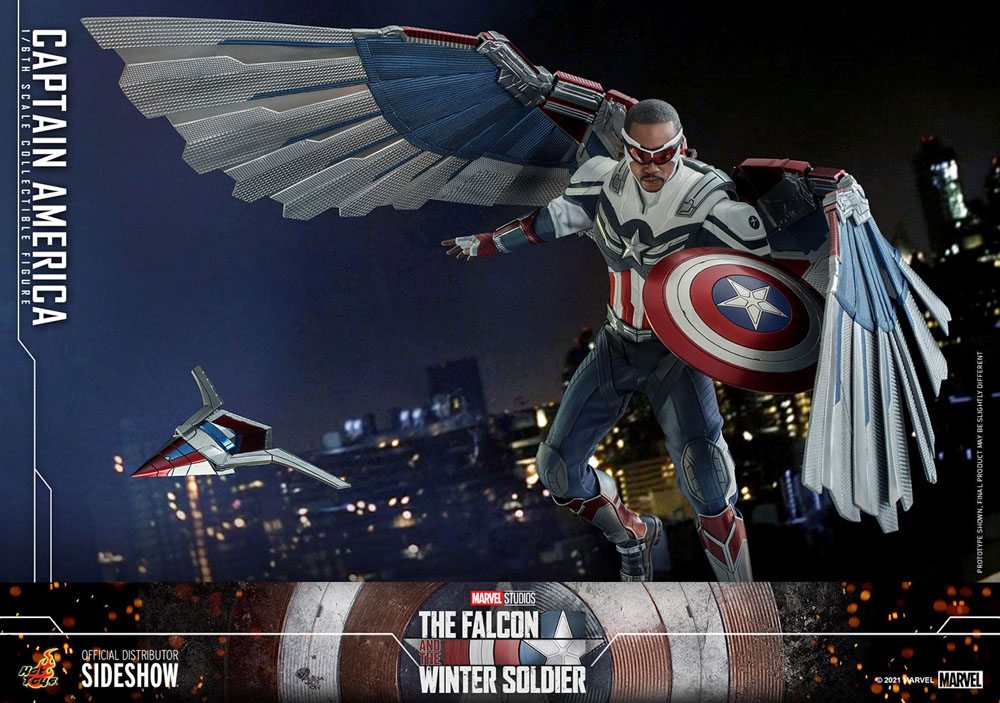 HOT TOYS - Marvel - The Falcon and The Winter Soldier Action Figure 1/6 Captain America