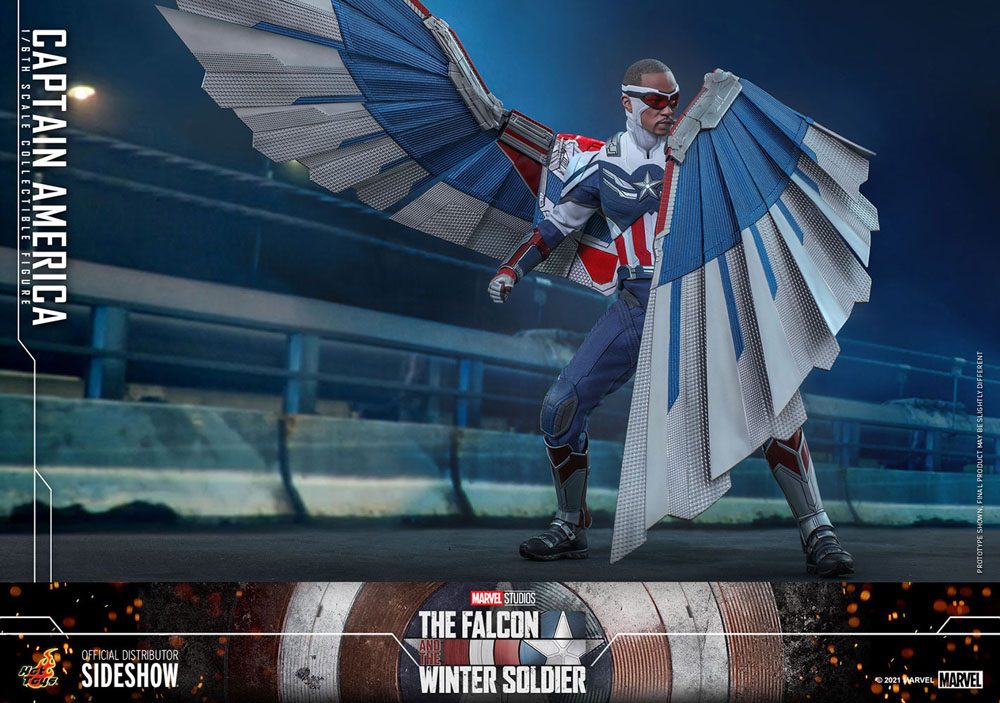 HOT TOYS - Marvel - The Falcon and The Winter Soldier Action Figure 1/6 Captain America