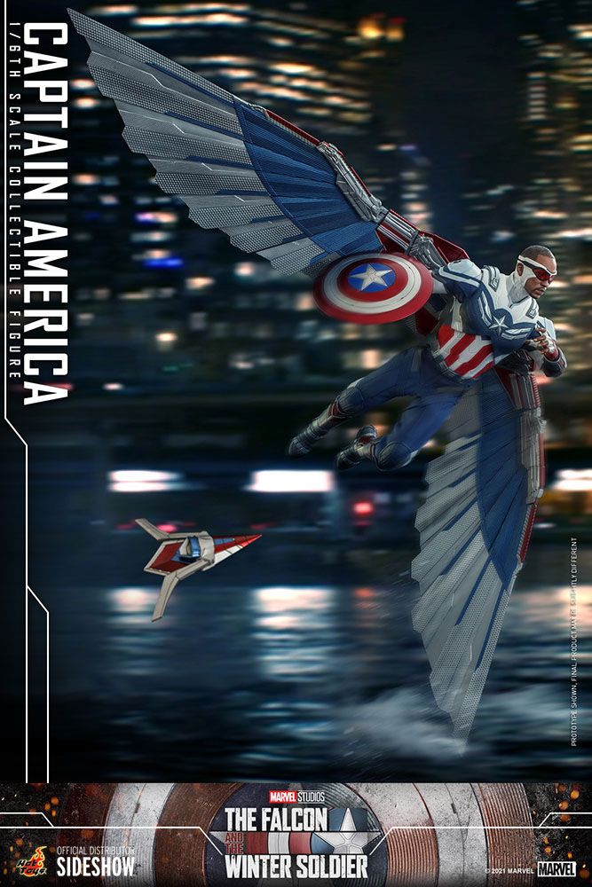 HOT TOYS - Marvel - The Falcon and The Winter Soldier Action Figure 1/6 Captain America