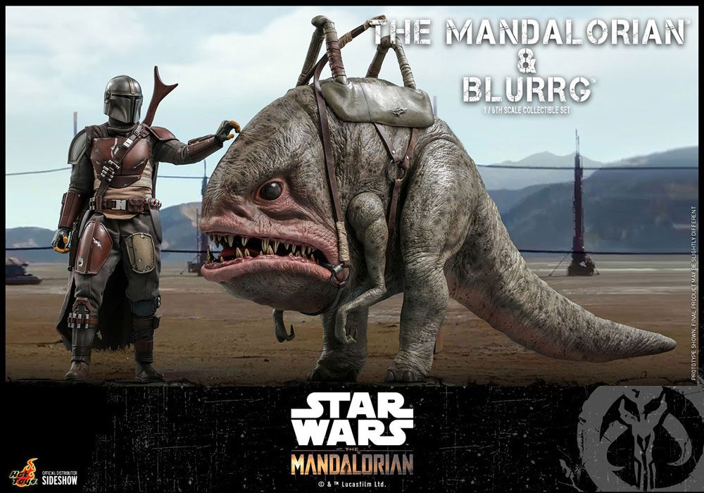 HOT TOYS - Star Wars The Mandalorian 1:6 Action Doll 2 Pack Star Wars The Mandalorian & Blurrg TMS046