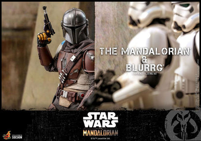 HOT TOYS - Star Wars The Mandalorian 1:6 Action Doll 2 Pack Star Wars The Mandalorian & Blurrg TMS046