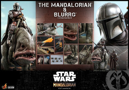 HOT TOYS - Star Wars The Mandalorian 1:6 Action Doll 2 Pack Star Wars The Mandalorian & Blurrg TMS046