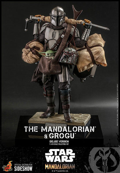 HOT TOYS - Star Wars The Mandalorian & Grogu DeLuxe Ver 1:6 Action Doll TMS052