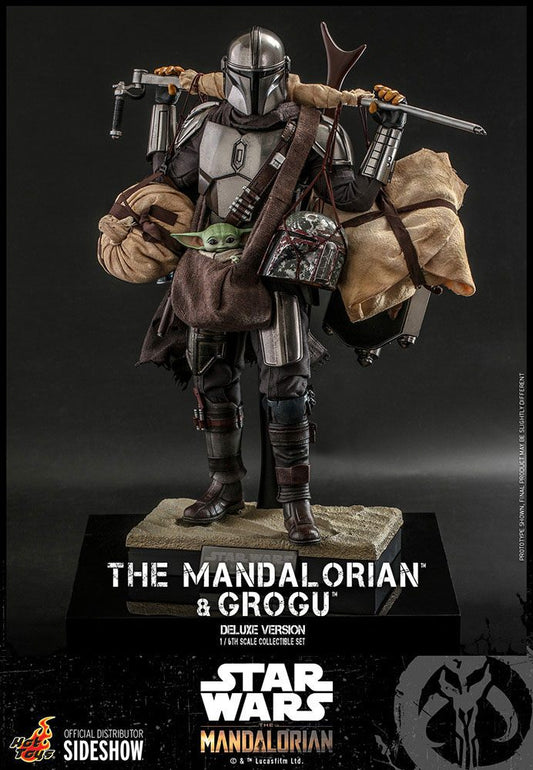 HOT TOYS - Star Wars The Mandalorian & Grogu DeLuxe Ver 1:6 Action Doll TMS052