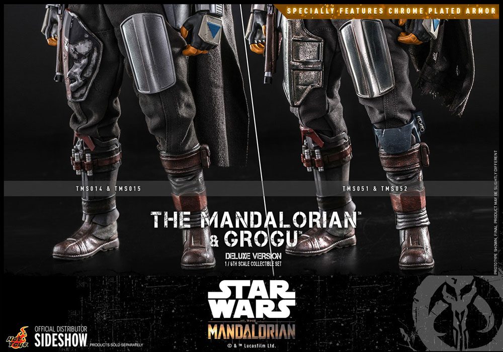 HOT TOYS - Star Wars The Mandalorian & Grogu DeLuxe Ver 1:6 Action Doll TMS052