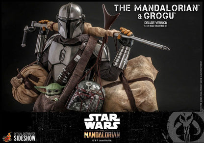 HOT TOYS - Star Wars The Mandalorian & Grogu DeLuxe Ver 1:6 Action Doll TMS052