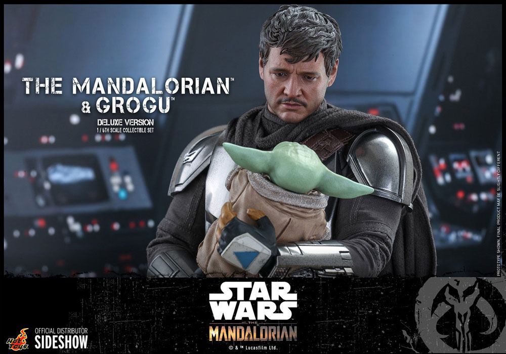 HOT TOYS - Star Wars The Mandalorian & Grogu DeLuxe Ver 1:6 Action Doll TMS052