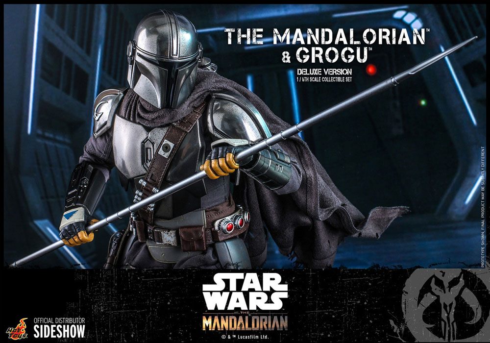 HOT TOYS - Star Wars The Mandalorian & Grogu DeLuxe Ver 1:6 Action Doll TMS052