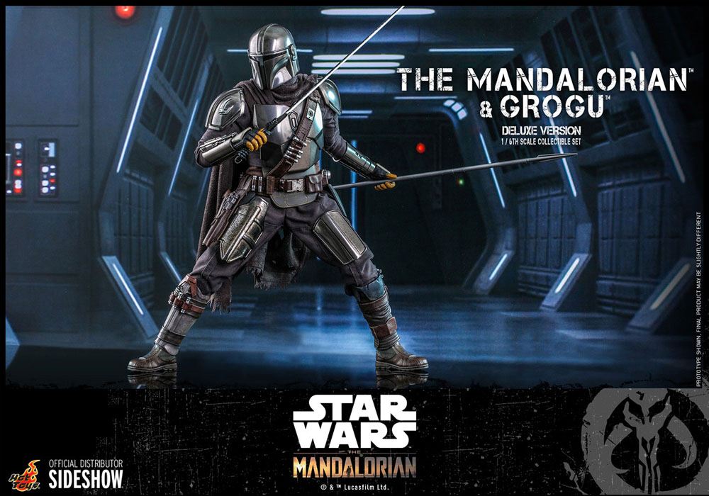 HOT TOYS - Star Wars The Mandalorian & Grogu DeLuxe Ver 1:6 Action Doll TMS052