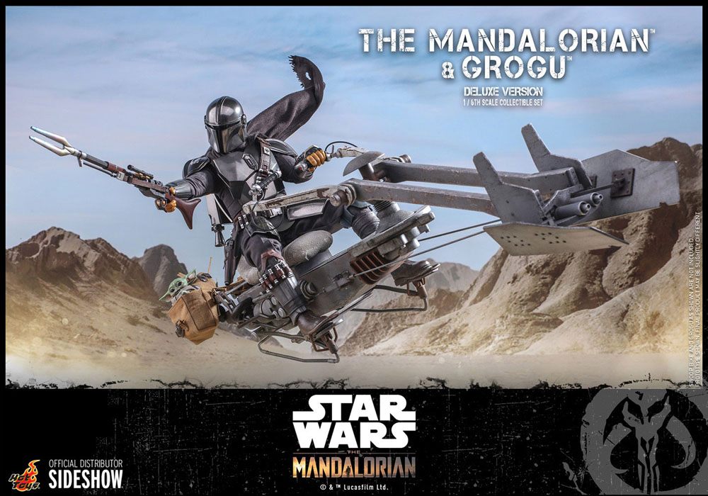 HOT TOYS - Star Wars The Mandalorian & Grogu DeLuxe Ver 1:6 Action Doll TMS052