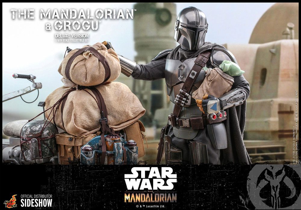 HOT TOYS - Star Wars The Mandalorian & Grogu DeLuxe Ver 1:6 Action Doll TMS052