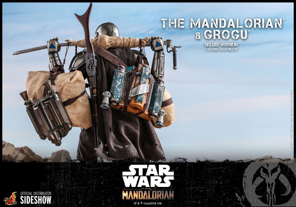 HOT TOYS - Star Wars The Mandalorian & Grogu DeLuxe Ver 1:6 Action Doll TMS052