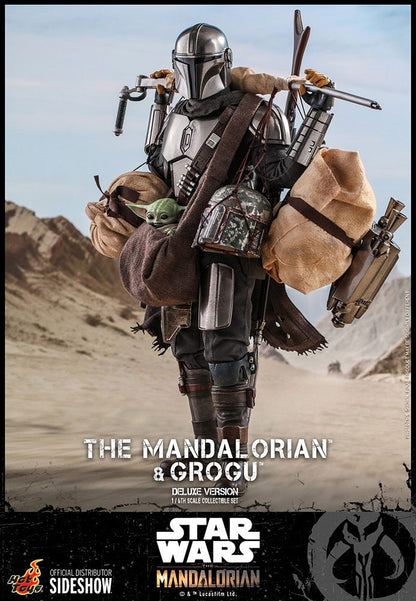 HOT TOYS - Star Wars The Mandalorian & Grogu DeLuxe Ver 1:6 Action Doll TMS052