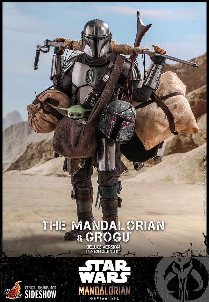 HOT TOYS - Star Wars The Mandalorian & Grogu DeLuxe Ver 1:6 Action Doll TMS052