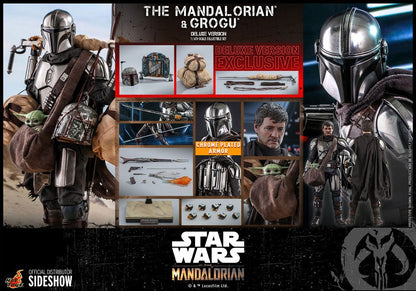 HOT TOYS - Star Wars The Mandalorian & Grogu DeLuxe Ver 1:6 Action Doll TMS052