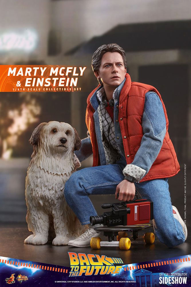 HOT TOYS - Back to the Future Ritorno al Futuro - Marty McFly & Einstein 1:6 Action Doll EXCLUSIVE - MMS 573