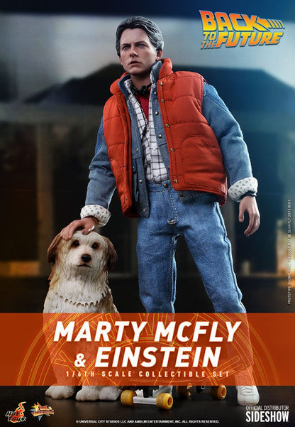 HOT TOYS - Back to the Future Ritorno al Futuro - Marty McFly & Einstein 1:6 Action Doll EXCLUSIVE - MMS 573