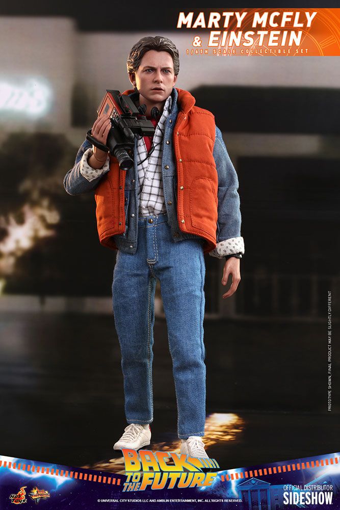 HOT TOYS - Back to the Future Ritorno al Futuro - Marty McFly & Einstein 1:6 Action Doll EXCLUSIVE - MMS 573