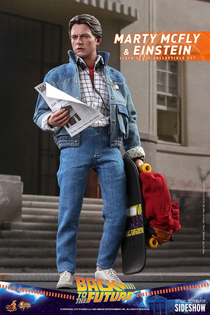 HOT TOYS - Back to the Future Ritorno al Futuro - Marty McFly & Einstein 1:6 Action Doll EXCLUSIVE - MMS 573