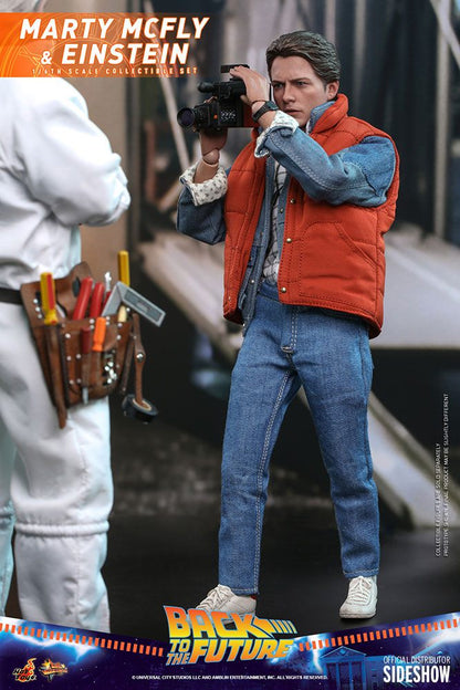 HOT TOYS - Back to the Future Ritorno al Futuro - Marty McFly & Einstein 1:6 Action Doll EXCLUSIVE - MMS 573