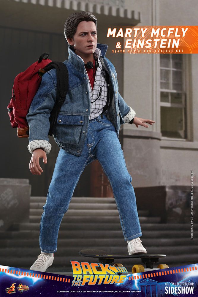 HOT TOYS - Back to the Future Ritorno al Futuro - Marty McFly & Einstein 1:6 Action Doll EXCLUSIVE - MMS 573