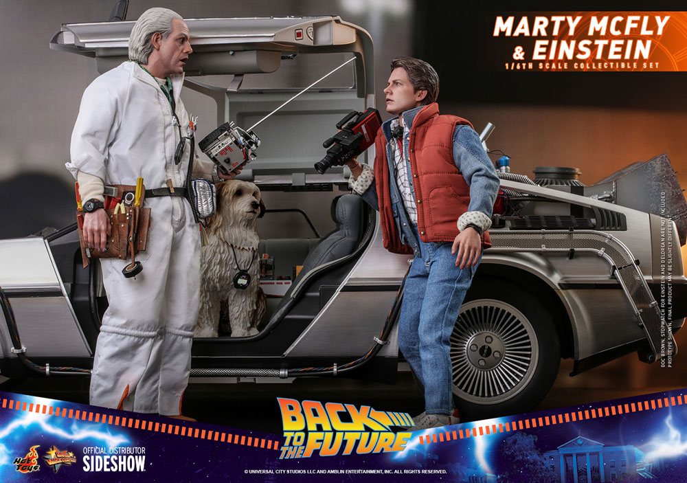 HOT TOYS - Back to the Future Ritorno al Futuro - Marty McFly & Einstein 1:6 Action Doll EXCLUSIVE - MMS 573