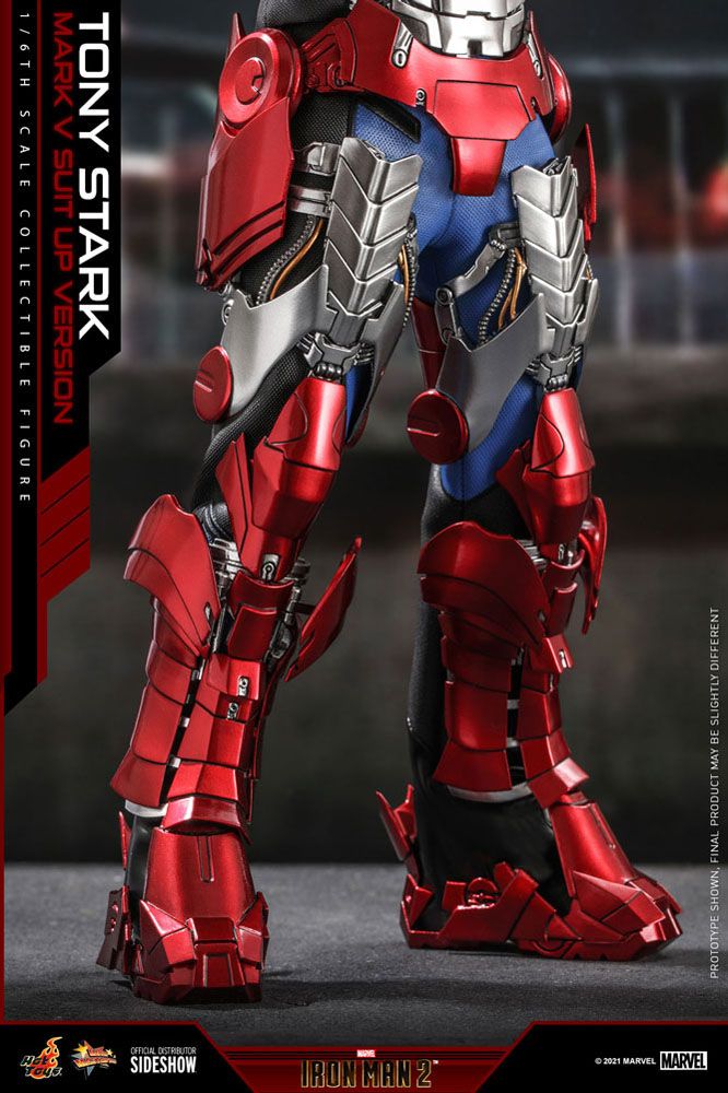 HOT TOYS - Marvel - Iron Man 2 - Tony Stark Mark V Suit Up Ver  1:6 Action Doll MMS599