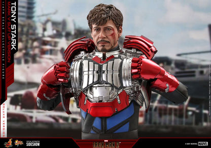 HOT TOYS -  Iron Man 2 - Tony Stark Mark V Up Version Deluxe 1:6 Scale Figure