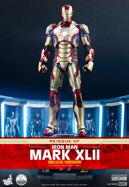 HOT TOYS - Marvel - Iron Man 3 1:4 Action Doll Iron Man Mark XLII DeLuxe Ver QS008