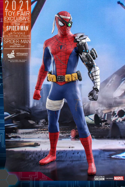 HOT TOYS - Marvel - Spider-Man Cyborg Videogame Masterpiece Suit 1:6 Action Doll 2021 Toy Fair EXCLUSIVE VGM51