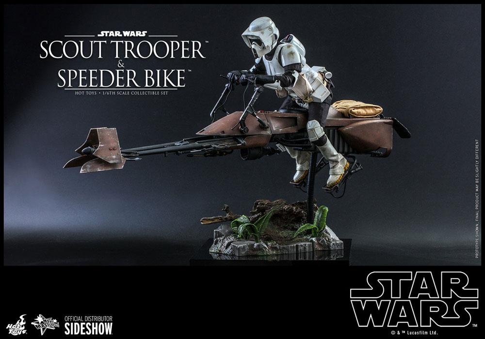 HOT TOYS - Star Wars Episode VI 1:6 Action Doll Scout Trooper & Speeder Bike MMS612