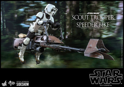 HOT TOYS - Star Wars Episode VI 1:6 Action Doll Scout Trooper & Speeder Bike MMS612