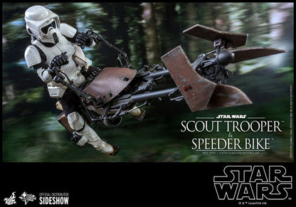 HOT TOYS - Star Wars Episode VI 1:6 Action Doll Scout Trooper & Speeder Bike MMS612