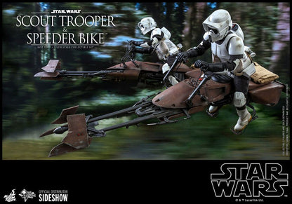 HOT TOYS - Star Wars Episode VI 1:6 Action Doll Scout Trooper & Speeder Bike MMS612