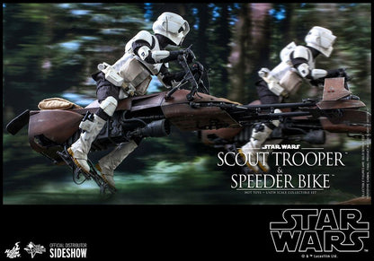 HOT TOYS - Star Wars Episode VI 1:6 Action Doll Scout Trooper & Speeder Bike MMS612