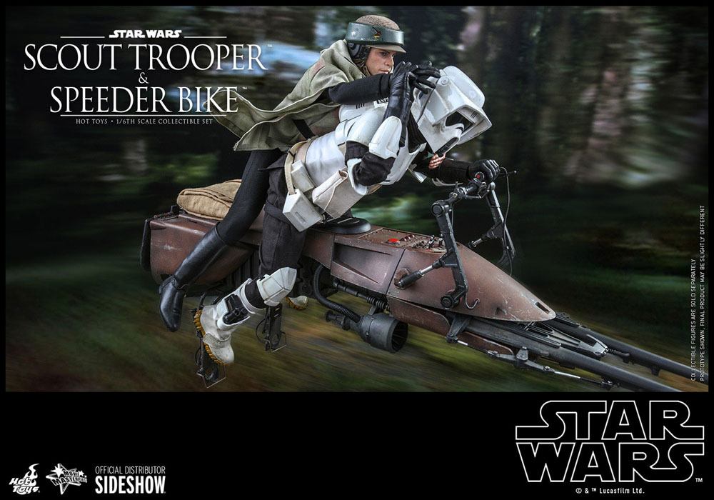 HOT TOYS - Star Wars Episode VI 1:6 Action Doll Scout Trooper & Speeder Bike MMS612