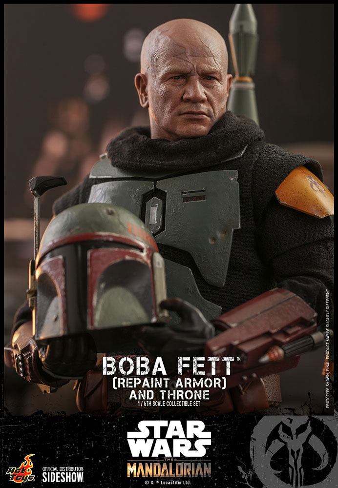 HOT TOYS - Star Wars The Mandalorian 1:6 Action Doll Boba Fett (Repaint Armor) and Thrones TMS056